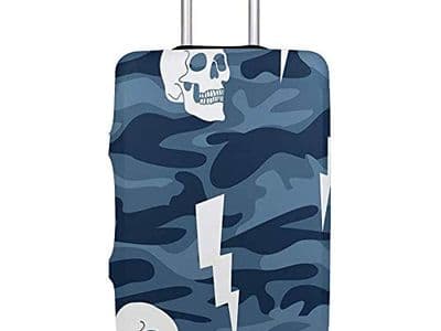 Housse valise camouflage camo avec crânes