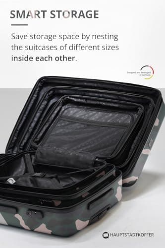 Valises gigognes camouflage empilables pour rangement optimisé