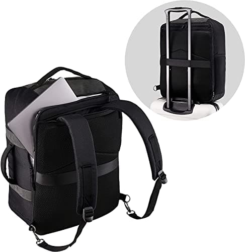 Sac à dos cabine noir avec compartiments multiples
