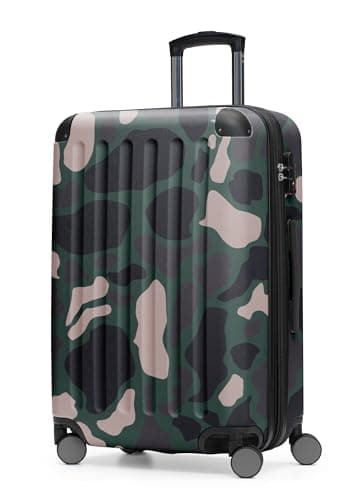 Hauptstadtkoffer Spree – Valise Rigide Taille Moyenne, Serrure TSA, 4 Roues, Trolley, Valise de Voyage, Bagage Extensible, 65 cm, 74 litres, Camouflage