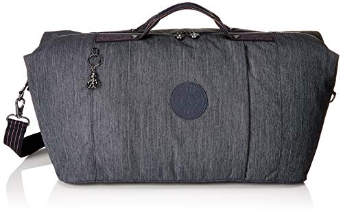 Grand sac de voyage en nylon gris  pour femme Kipling Adonis 56 litres