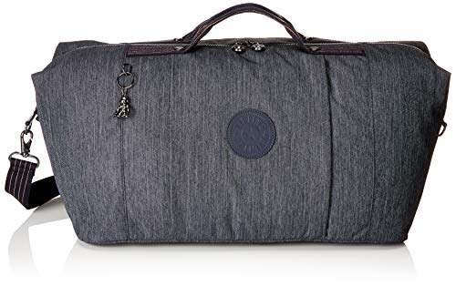 Grand sac de voyage en nylon gris pour femme Kipling Adonis 56 litres