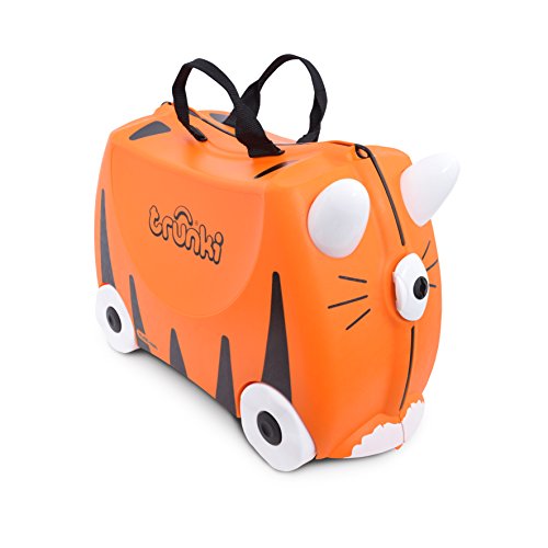 La valise cabine rigide enfant tigre de Trunki à tirer