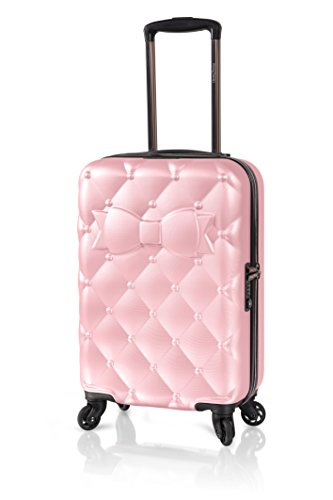 Valise cabine rigide rose girly signée Chantal Thomass pour femme , 55 x 35 x 20 cm