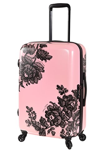 Valise cabine rigide rose glamour signée Chantal Thomass pour femme , 55 x 35 x 20 cm
