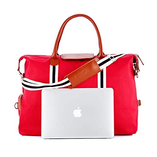 Sac bagage cabine femme contemporain Saint Maniero rouge pour laptop