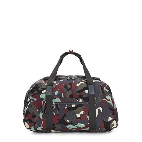 Sac de voyage en nylon multicolore camo pour femme Kipling