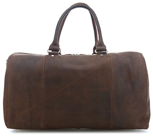 Sac de voyage en cuir marron pour femme parfait comme bagage à main en avion Leonhard Heyden