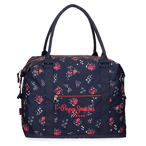 Sac de voyage fourre-tout week-end pour femme imprimé liberty Pepe Jeans
