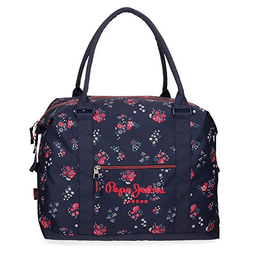 Sac de voyage fourre-tout week-end  pour femme imprimé liberty Pepe Jeans