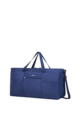 Sac de voyage pliable bleu pour femme, Samsonite, 55 x 30 x 21 cm