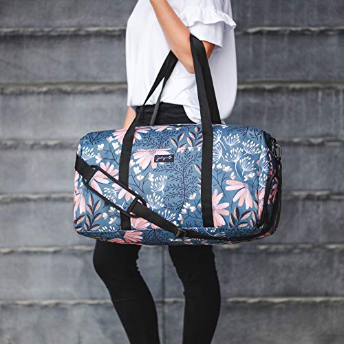 Sac de voyage week-end polochon pour femme imprimé floral avec compartiments chaussures