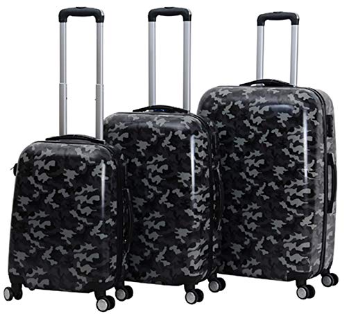 Set de valises camouflage rigides en carbone