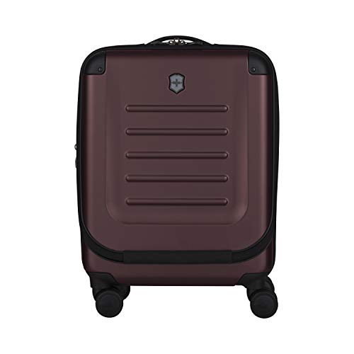 Valise bagage à main rigide Victorinox luxe bordeaux avec compartiment ordinateur