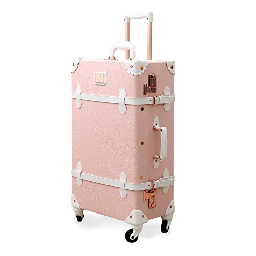 Valise cabine Rose vintage Unitravel, chic et glamour