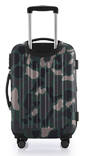 Valise camouflage trolley extensible et rigide aux dimensions bagage cabine à main