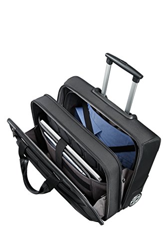 Valise pilote Samsonite noire avec compartiment ordinateur